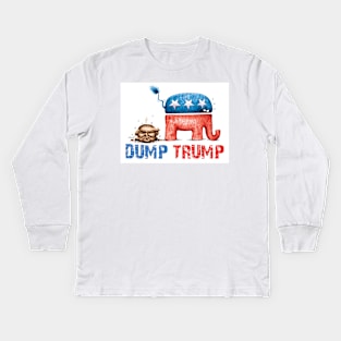 DUMP TRUMP Kids Long Sleeve T-Shirt